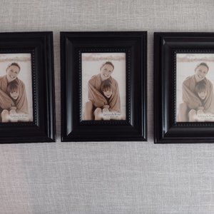 LOT of 3 Mainstays 4x6 black beaded picture frame in traditional style